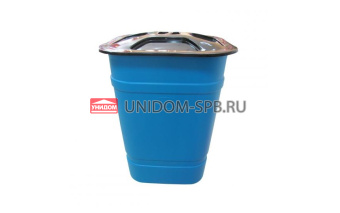 Бочка-бак 250л с крышкой квадратная     (3)     М1626
