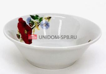 Салатник 360мл ф.653 "идиллия" МАКИ КРАСНЫЕ*     (20)     4С0330Ф34