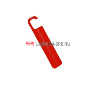 Ложка для обуви 200*40*7 металл, красный     (30)     LO001-R