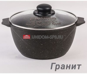 Кастрюля 4,0 л АП ГРАНИТ     (5)     44701