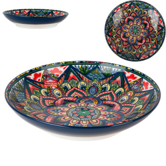Тарелка "Arabesque" (синий) 21*21*4,5см, фрф   (6) (36)     0860133
