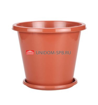 Горшок цв. "Эконом" 2,0л. с под. терракот.     (30)     М6601
