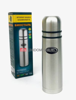 Термос 0,75 л у/г "BIOSTAL" с 2 чашками     (12)     NB-750K2