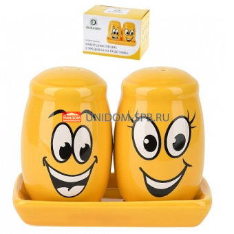 Набор д/специй "Smile"  2 пр. на подставке п/у    (72)     L2520868