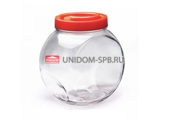 Банка д/сыпучих продуктов Белла 2,0 л с цв.кр.б/уп. РОС     (6)     80002SL РОС