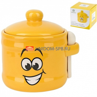 Банка д/сып. продуктов с ложкой "Smile"  п/у    (36)     L2520869