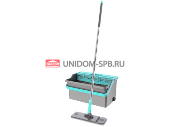 Набор для уборки HITT Supreme Perfect c отжимным механизмом, ведро 4л, швабра 123см c насадкой из микрофибры 30*11см (6) H130303 Набор для уборки HITT Supreme Perfect c отжимным механизмом, ведро 4л, швабра 123см c насадкой из микрофибры 30*11см (6) H130303