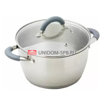 Кастрюля HITT Speise 2,4л 18х10,5см со стекл. крышкой     (8)     H-SP-C18