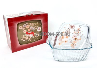 Кастрюля квадрат. 25*25 см. 3л с кр. рефлен BORCAM     (4)     59049