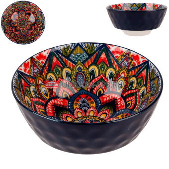 Салатник "Arabesque" (синий) 16см, 800мл, фрф   (12) (48)     0860219
