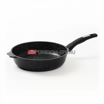 Сковорода 260 мм АП"Гранит Black Induction pro" с пласт.руч.     (10)     26802И