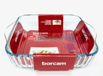 Форма 2л д/запекания квадрат.рефл. BORCAM     (10)     59384
