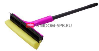 Окномойка Step, с поролоновой губкой, с водосгоном, ручка 44см, 75*215*510мм, в ассортименте     (26)     SV3869